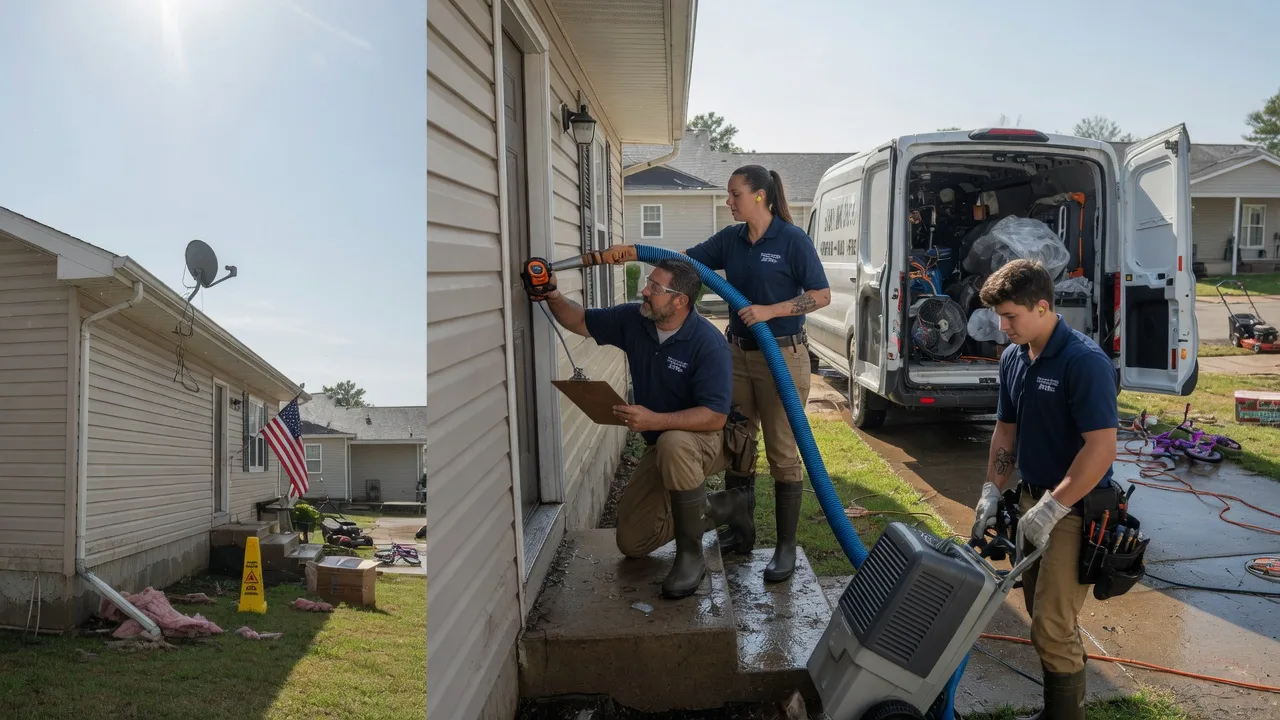 Ceiling Water Damage Restoration in Grantville, KS near me